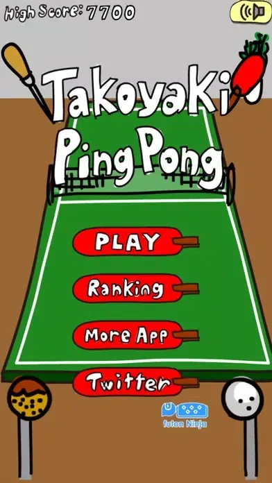 ภาพหน้าจอของ Takoyaki Ping Pong