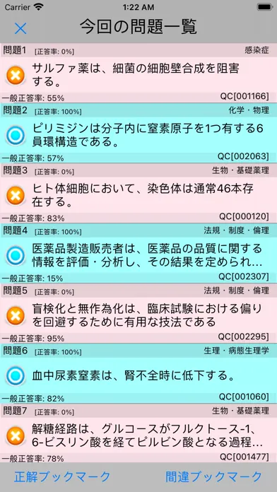 Tangkapan layar Pretest薬学Lite