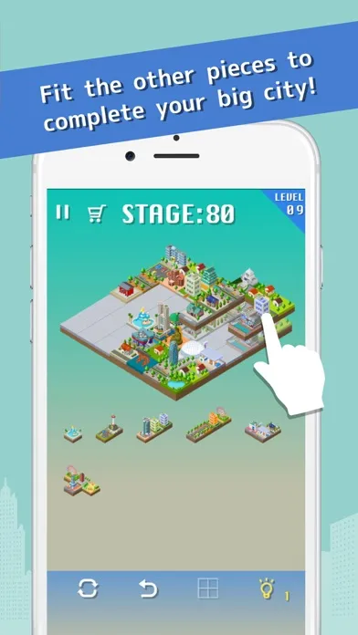 Capturas de tela do Fit City   Block Puzzle Game