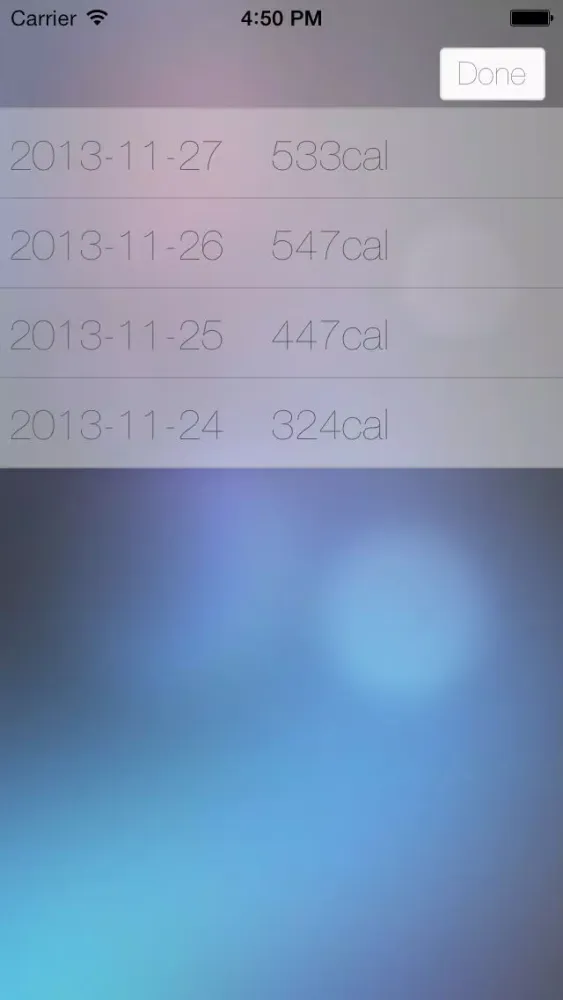 Captures d'écran de Easy Calorie Counter "Kallory"