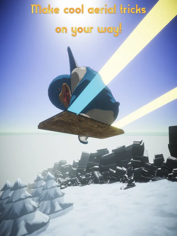 تصاویر Penguin X-Run: Snowboarding iPad 