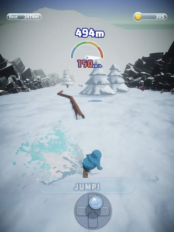 تصاویر Penguin X-Run: Snowboarding iPad 