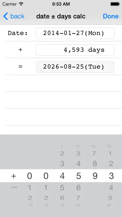 صور DateCalcMemo ～ how many days