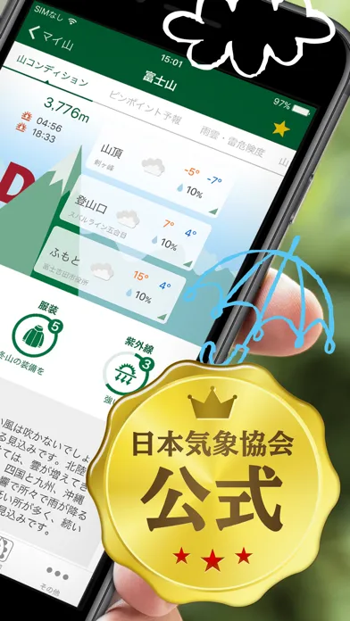 tenki.jp 登山天気｜日本気象協会公式 山の天気予報應用截圖