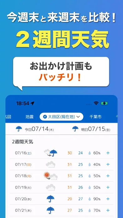 tenki.jp 日本気象協会の天気予報アプリ・雨雲レーダー スクリーンショット