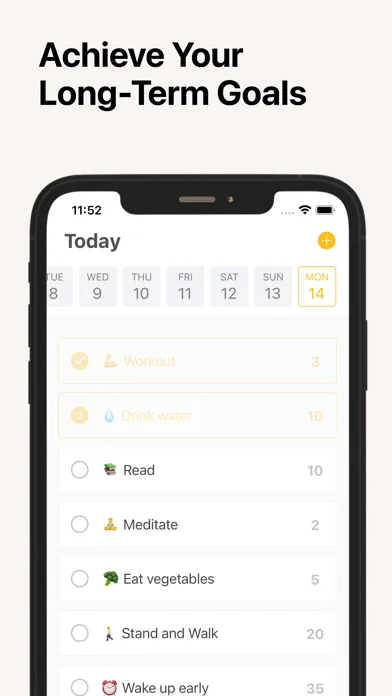 Ảnh chụp màn hình của Track Daily Habits - Habeets