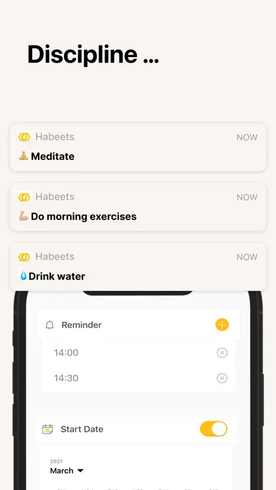 Ảnh chụp màn hình của Track Daily Habits - Habeets
