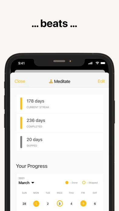Ảnh chụp màn hình của Track Daily Habits - Habeets