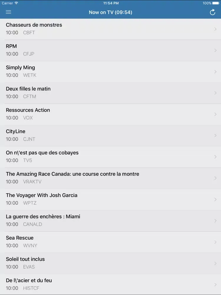 صور TV - Canadian Television Guide iPad 