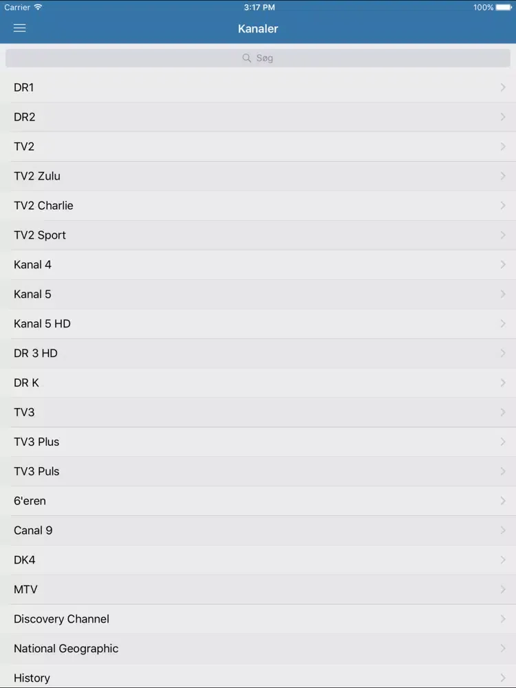 Fjernsyn i Danmark Guide - TV iPad  Ekran Görüntüleri