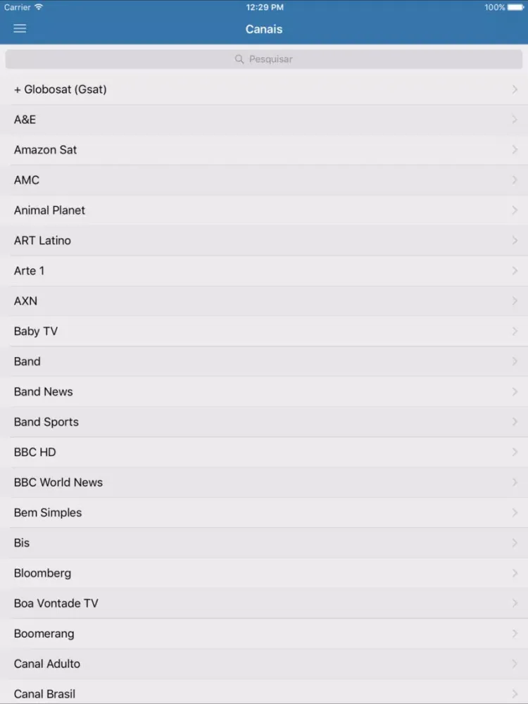 تصاویر 1TV - Televisão Brasileira iPad 