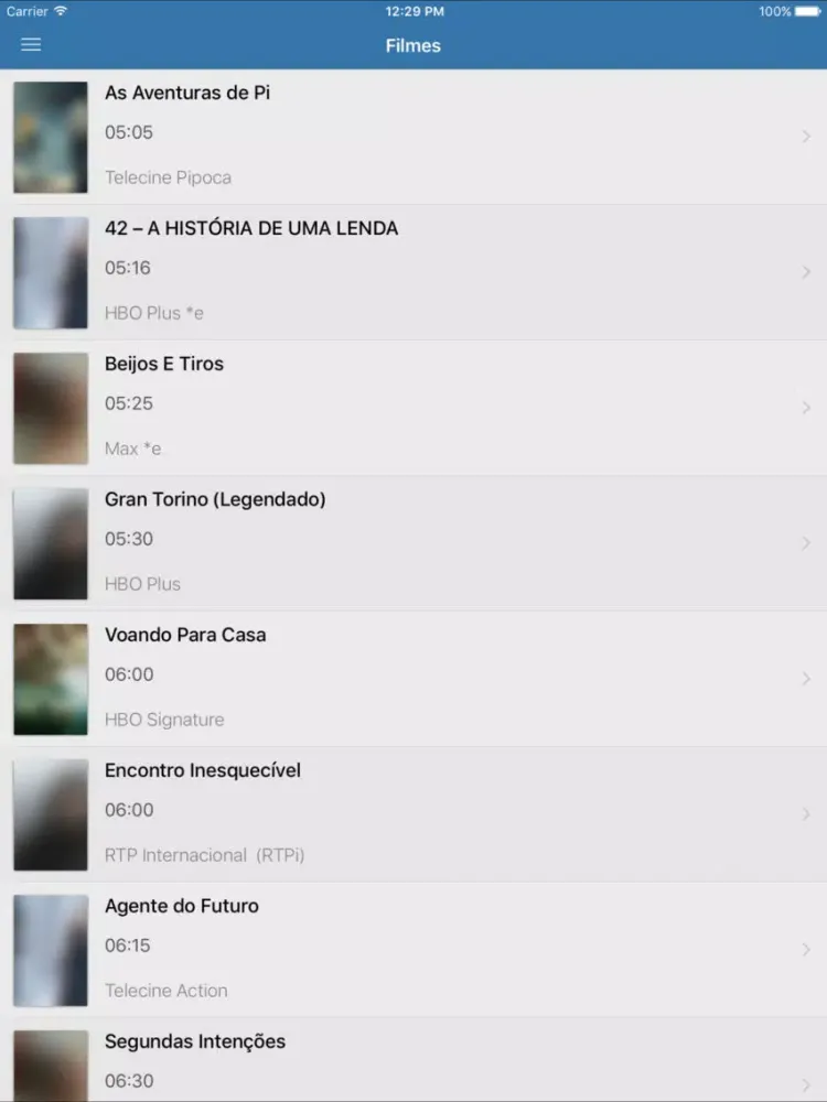 تصاویر 1TV - Televisão Brasileira iPad 