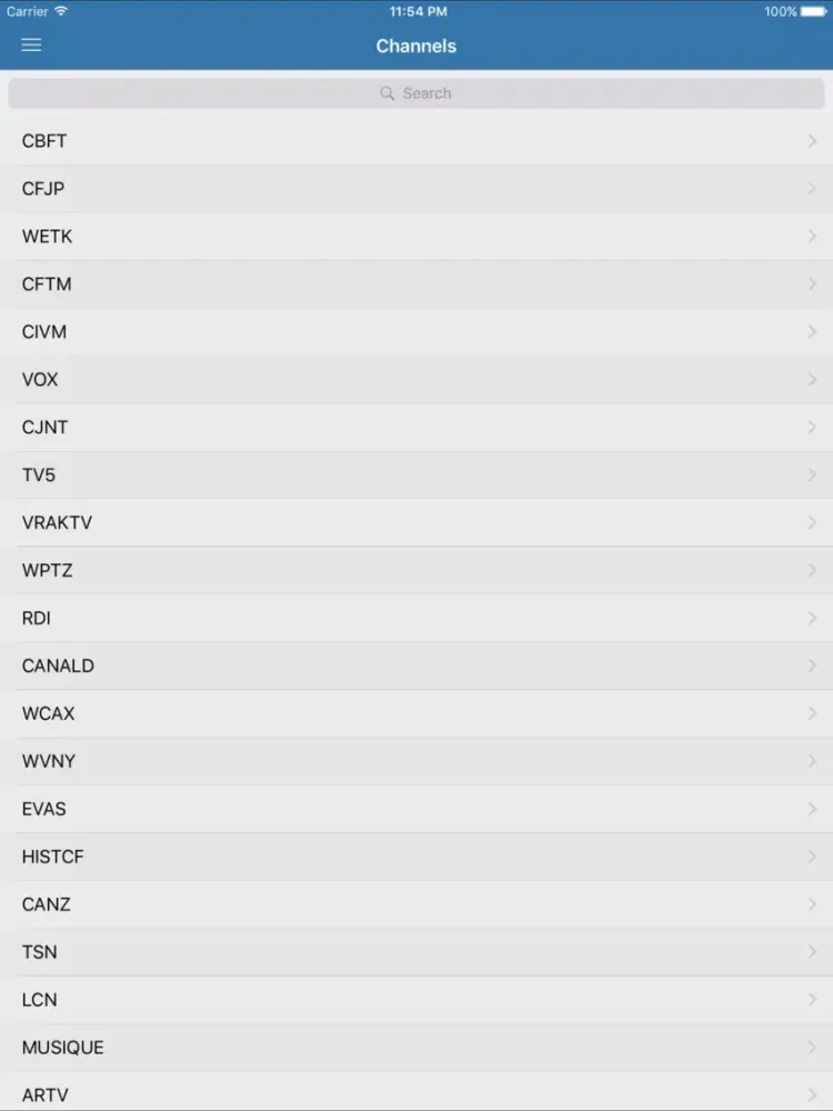 Ảnh chụp màn hình của 1TV - Canadian Television Guide iPad 