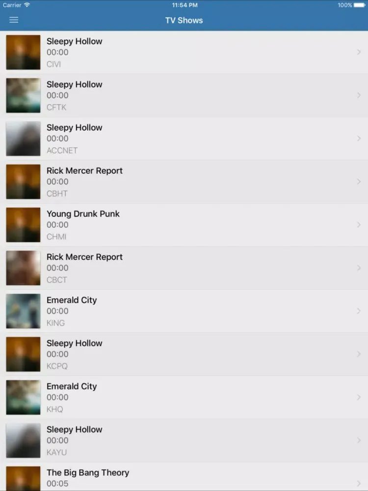Ảnh chụp màn hình của 1TV - Canadian Television Guide iPad 