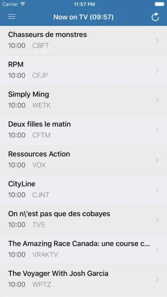Ảnh chụp màn hình của 1TV - Canadian Television Guide