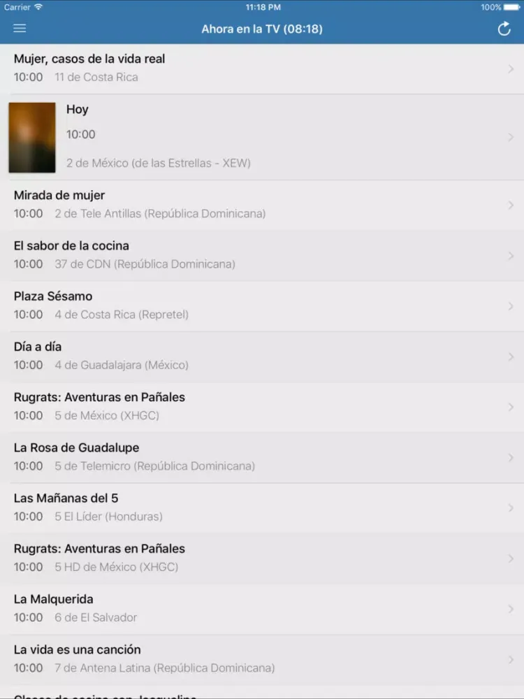 تصاویر 1TV - Televisión de Costa Rica iPad 