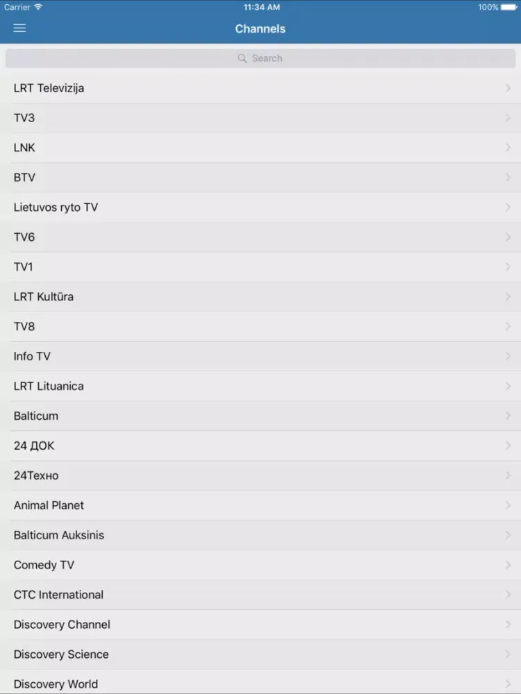1TV - Televizijos Lietuvoje iPad  سکرین شاٹس
