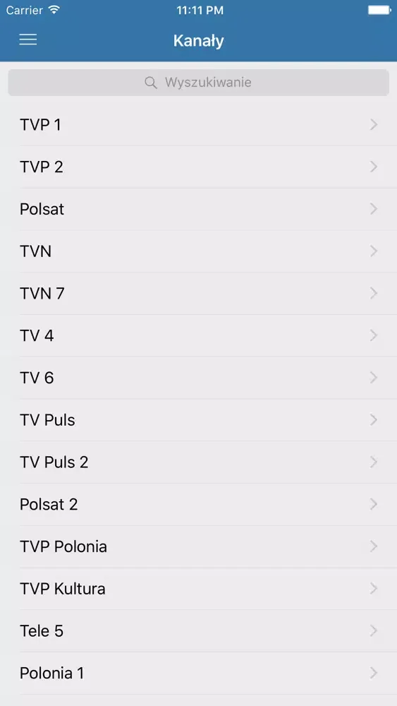 Capturas de tela do 1TV - Przewodnik Telewizja Polska