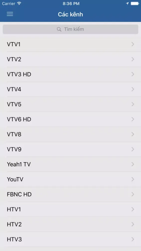 Скриншоты 1TV - Truyền Hình Việt Nam
