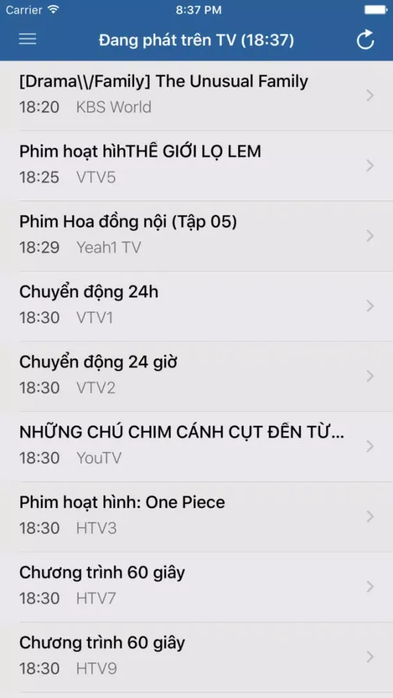 Скриншоты 1TV - Truyền Hình Việt Nam