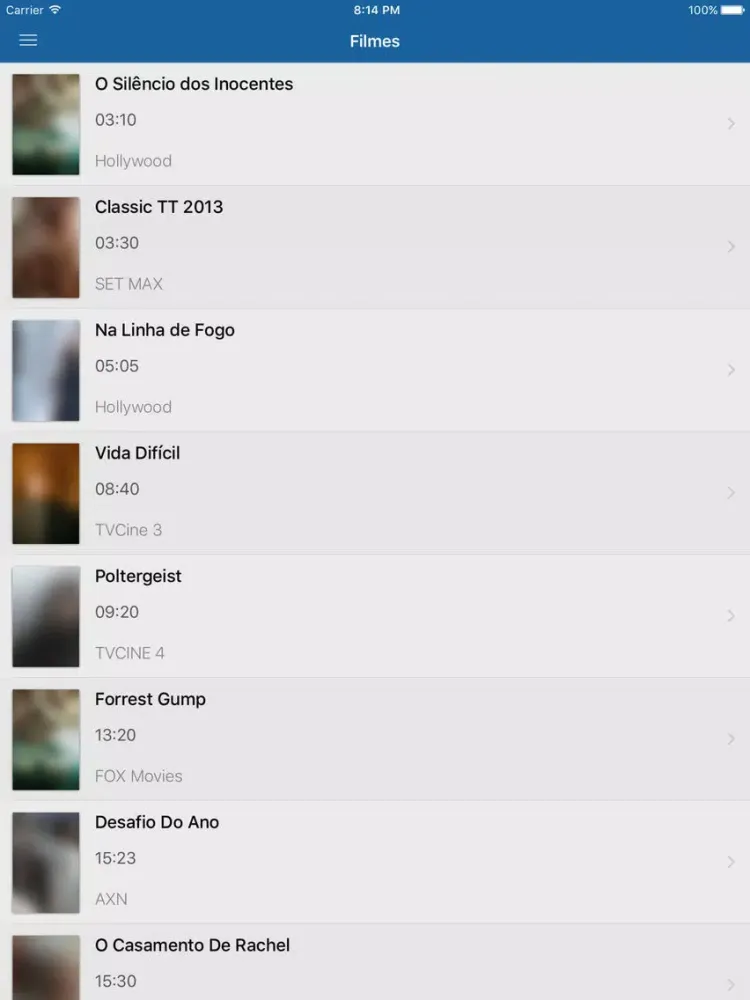 Ảnh chụp màn hình của TV - Televisão Portuguesa iPad 