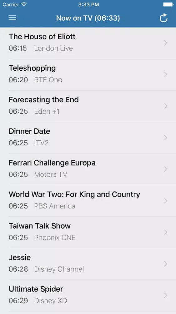 United Kingdom's Television Screenshots