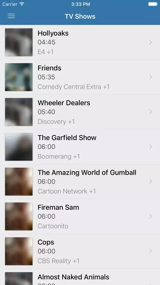 United Kingdom's Television Screenshots