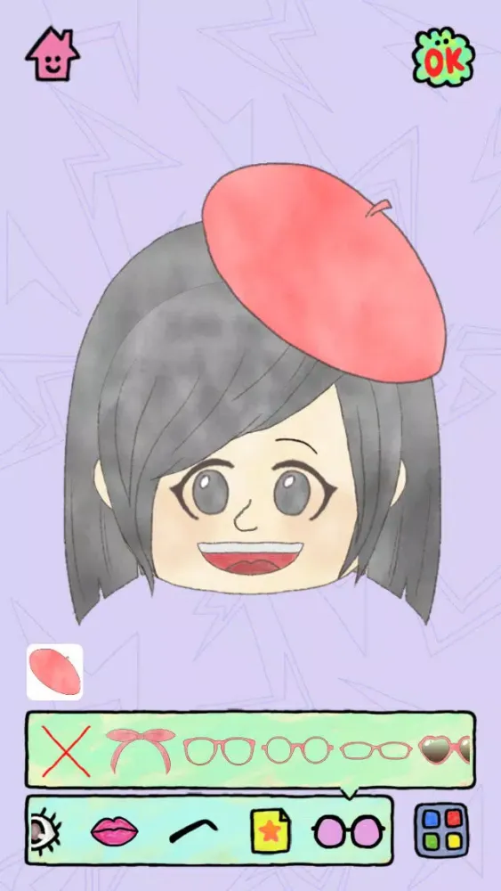 Tangkapan skrin Like me! Let's create a portrait - YURUKAWA Cute and Loose