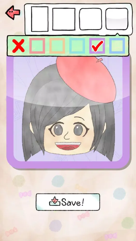 Tangkapan skrin Like me! Let's create a portrait - YURUKAWA Cute and Loose