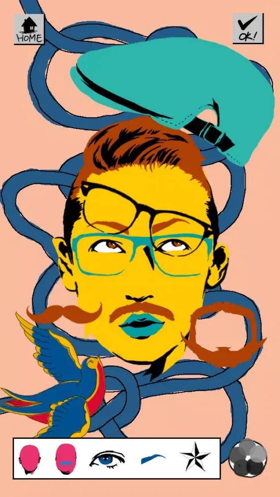 Like me! Let's create a portrait - Street art version Screenshots