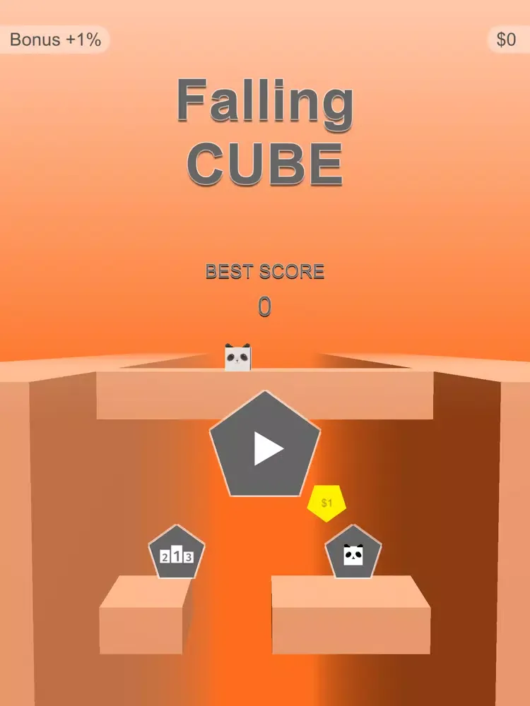 Falling Cube : Hard Game iPad  Screenshots