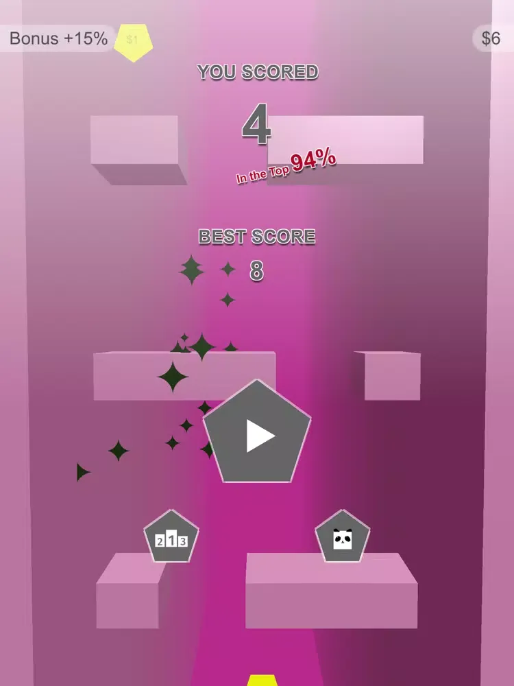 Falling Cube : Hard Game iPad  Screenshots