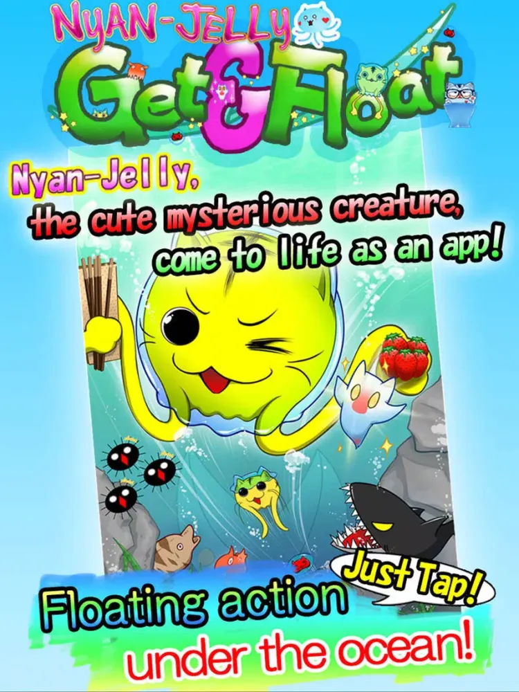 Capturas de tela do Nyan-Jelly Get & Float: Decorate with sweets! iPad 