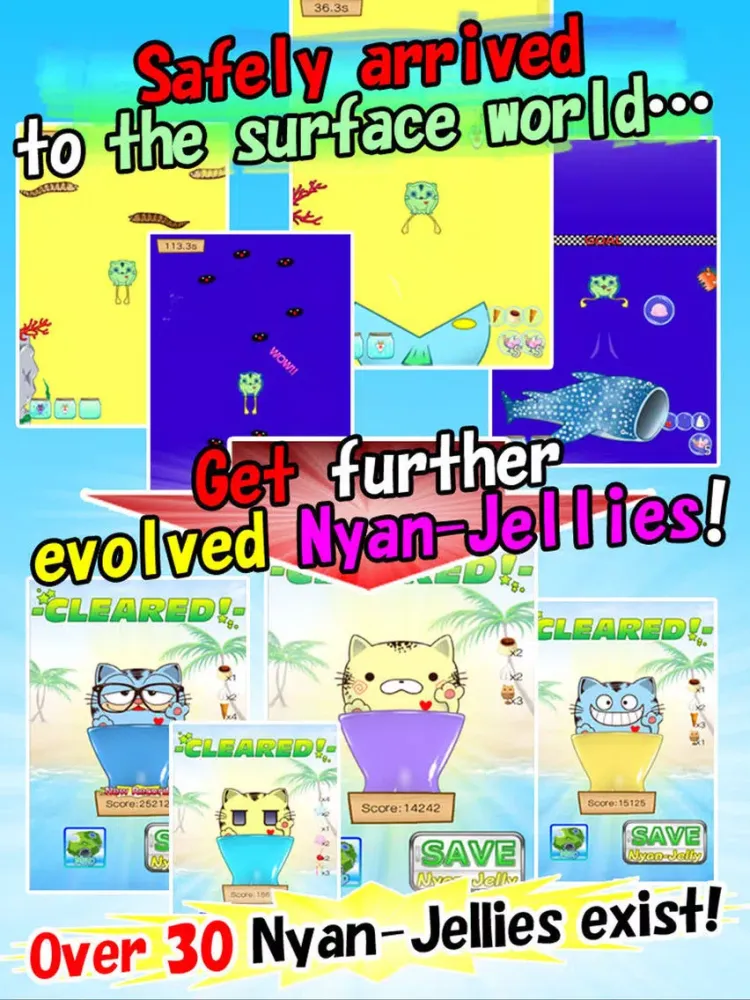 Capturas de tela do Nyan-Jelly Get & Float: Decorate with sweets! iPad 
