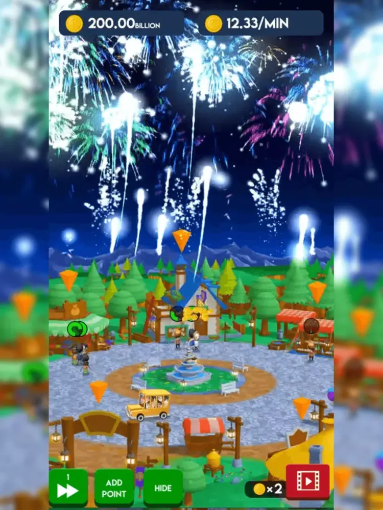 Скриншоты Fireworks Idle iPad 