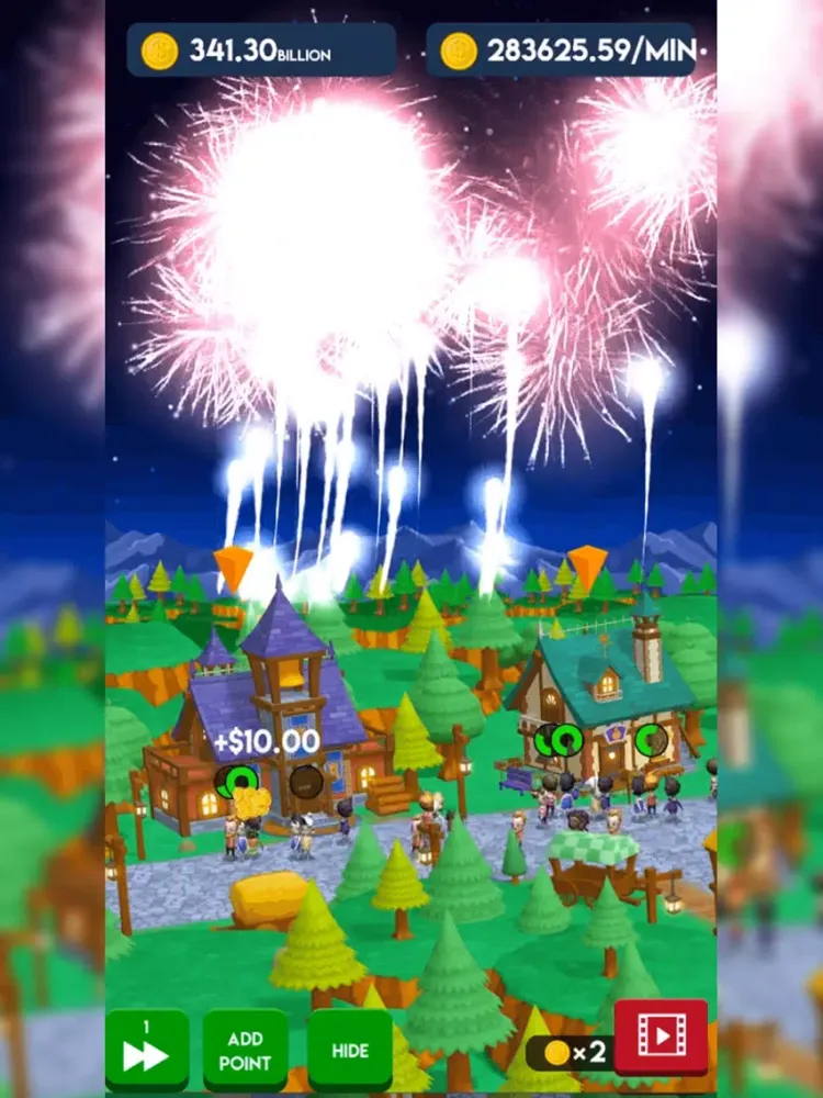 Скриншоты Fireworks Idle iPad 