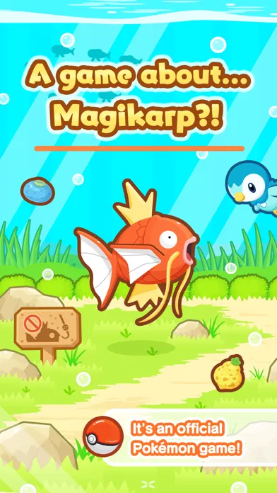 Capturas de tela do Pokémon: Magikarp Jump