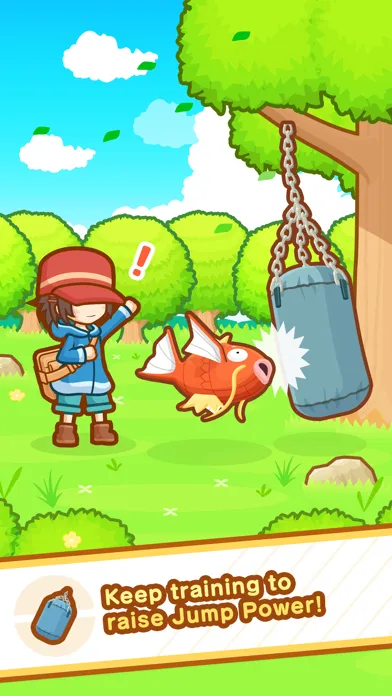 Capturas de tela do Pokémon: Magikarp Jump