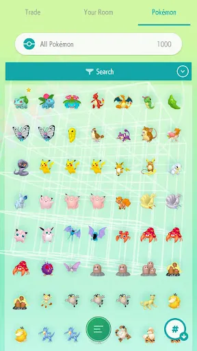 Captures d'écran de Pokémon HOME