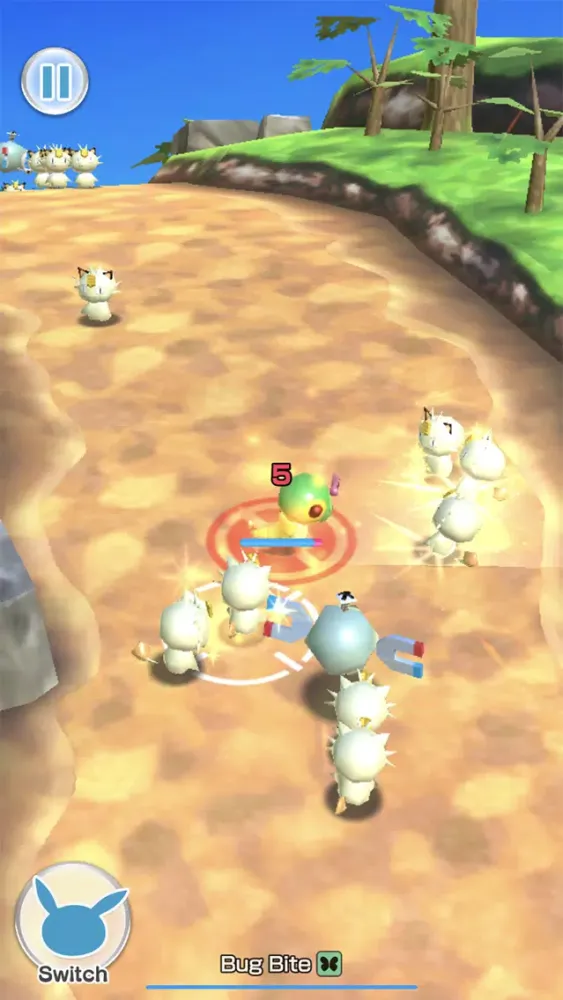 Captures d'écran de Pokémon Rumble Rush