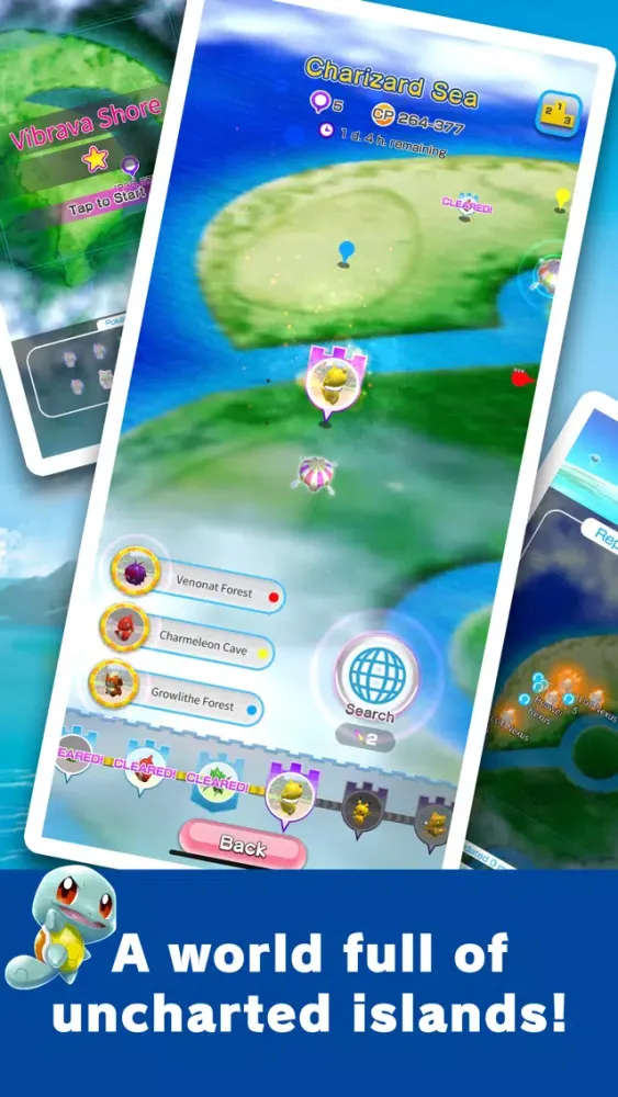 Captures d'écran de Pokémon Rumble Rush