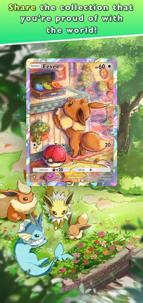 Capturas de tela do Pokémon TCG Pocket