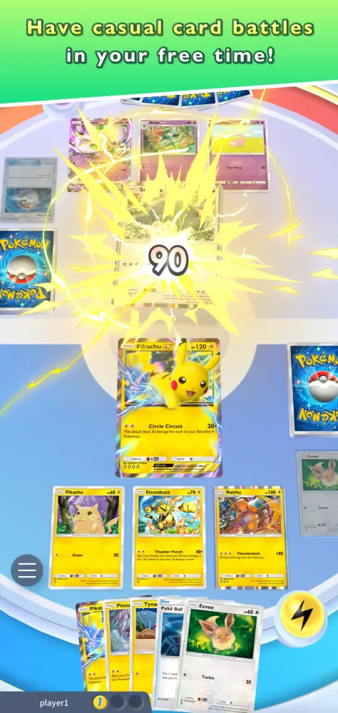 Capturas de tela do Pokémon TCG Pocket