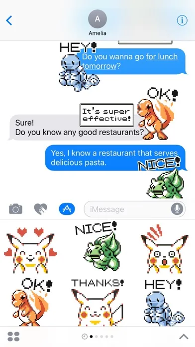 تصاویر Pokémon Pixel Art, Part 1: English Sticker Pack