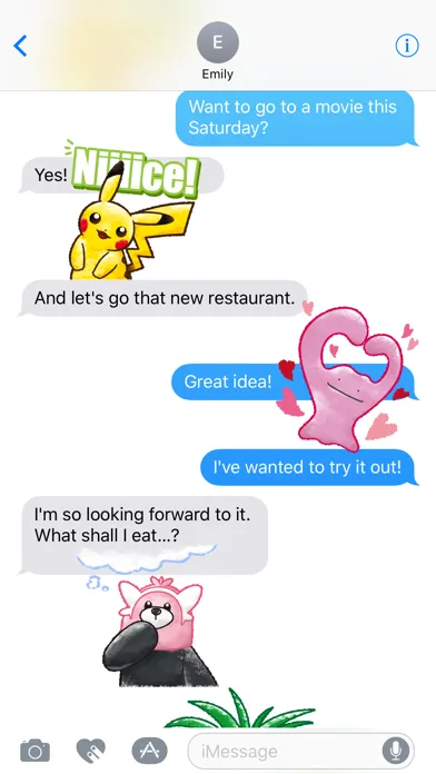 Скриншоты Pokémon Chat Pals
