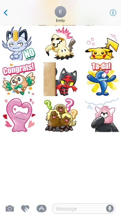 Скриншоты Pokémon Chat Pals