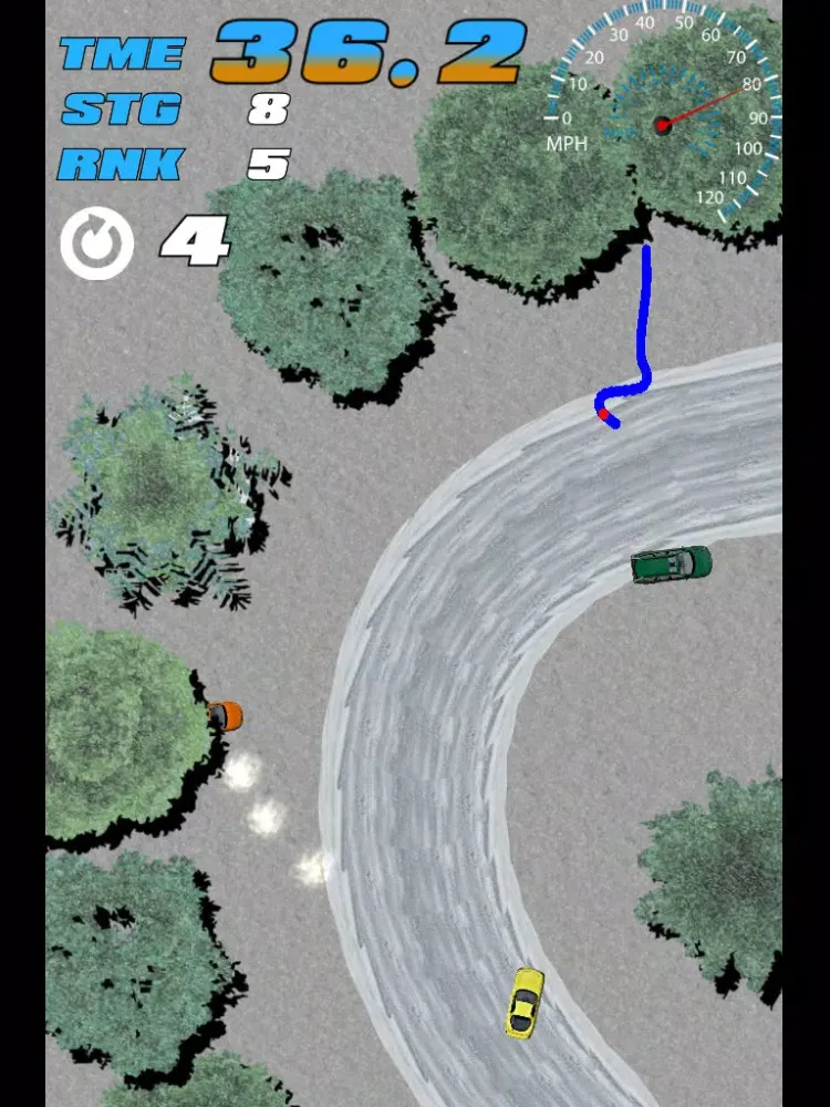 Touch Rally -very simple racing game- iPad  Screenshots
