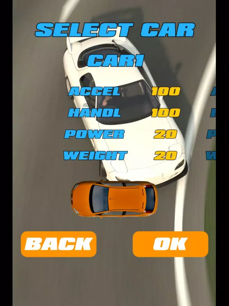 Touch Rally -very simple racing game- iPad  Screenshots
