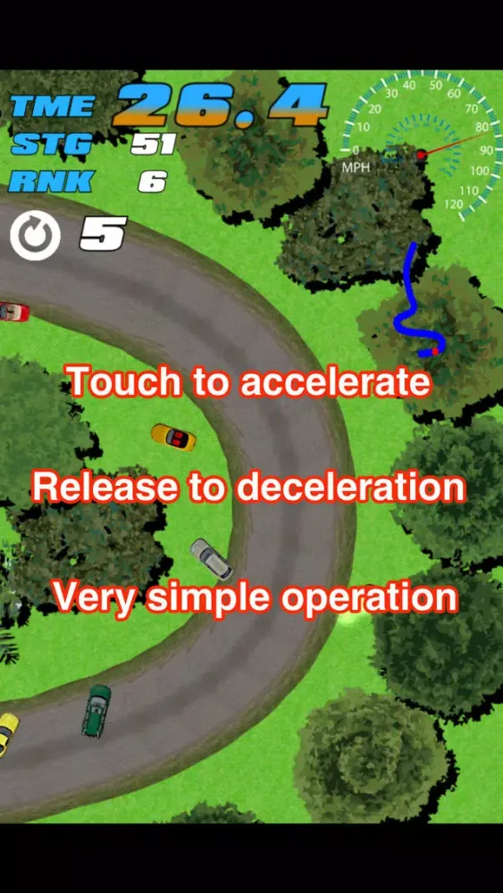 Touch Rally -very simple racing game- Screenshots