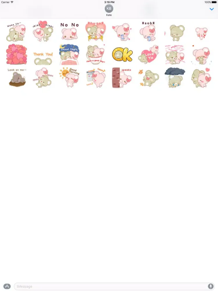 Suger Cubs - for Loving talk Animated Sticker iPad  स्क्रीनशॉट
